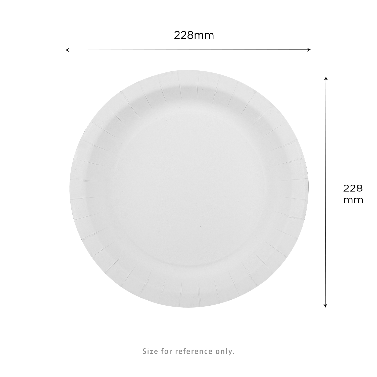 Karat 9" White Paper Plate- 200 pcs