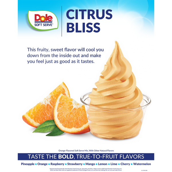 Dole Soft Serve Mix Orange Bag lbs) – LollicupStore
