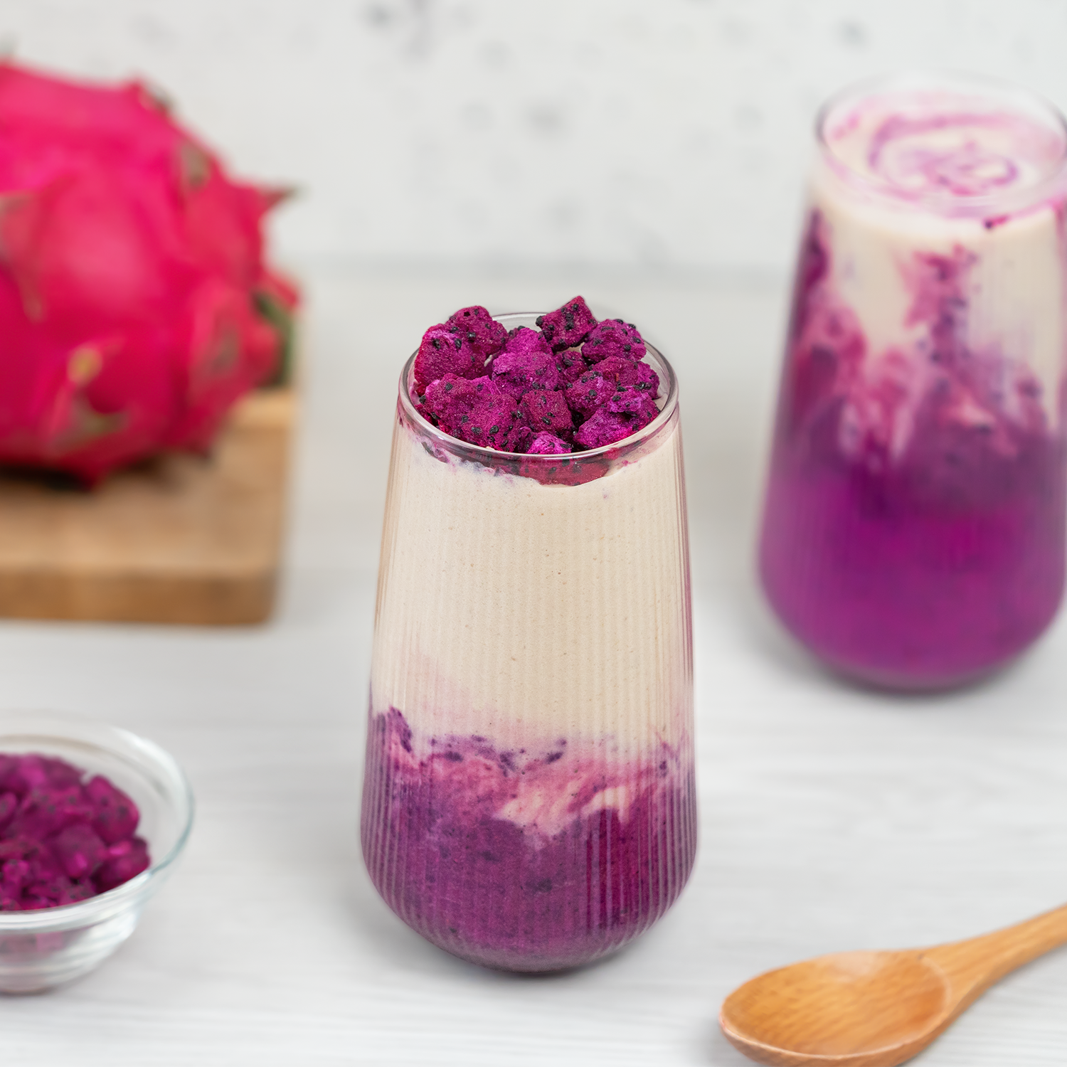 Tea Zone Freeze-Dried Dragon Fruit, Diced - Bag