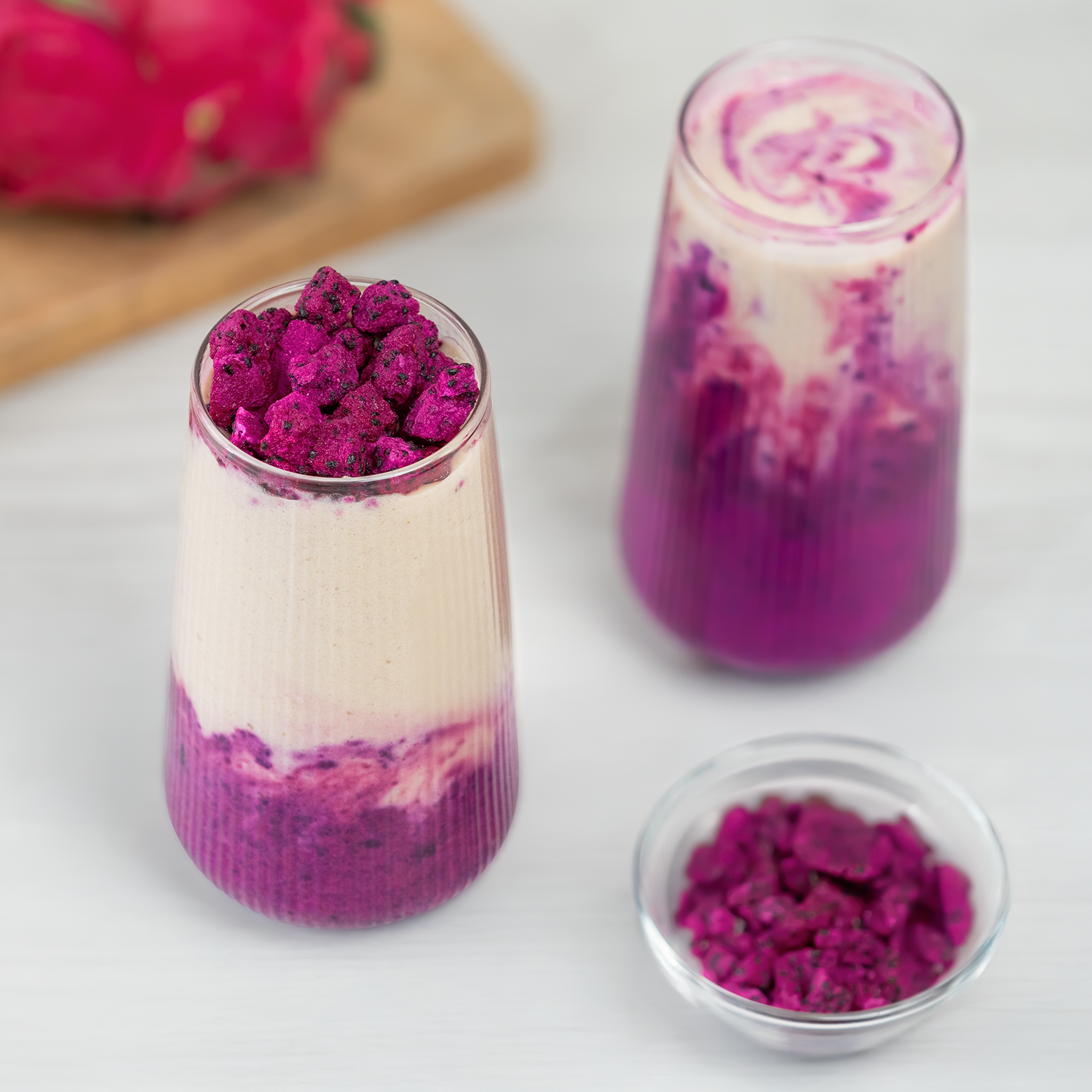 Tea Zone Freeze-Dried Dragon Fruit, Diced - Case of 12 bags