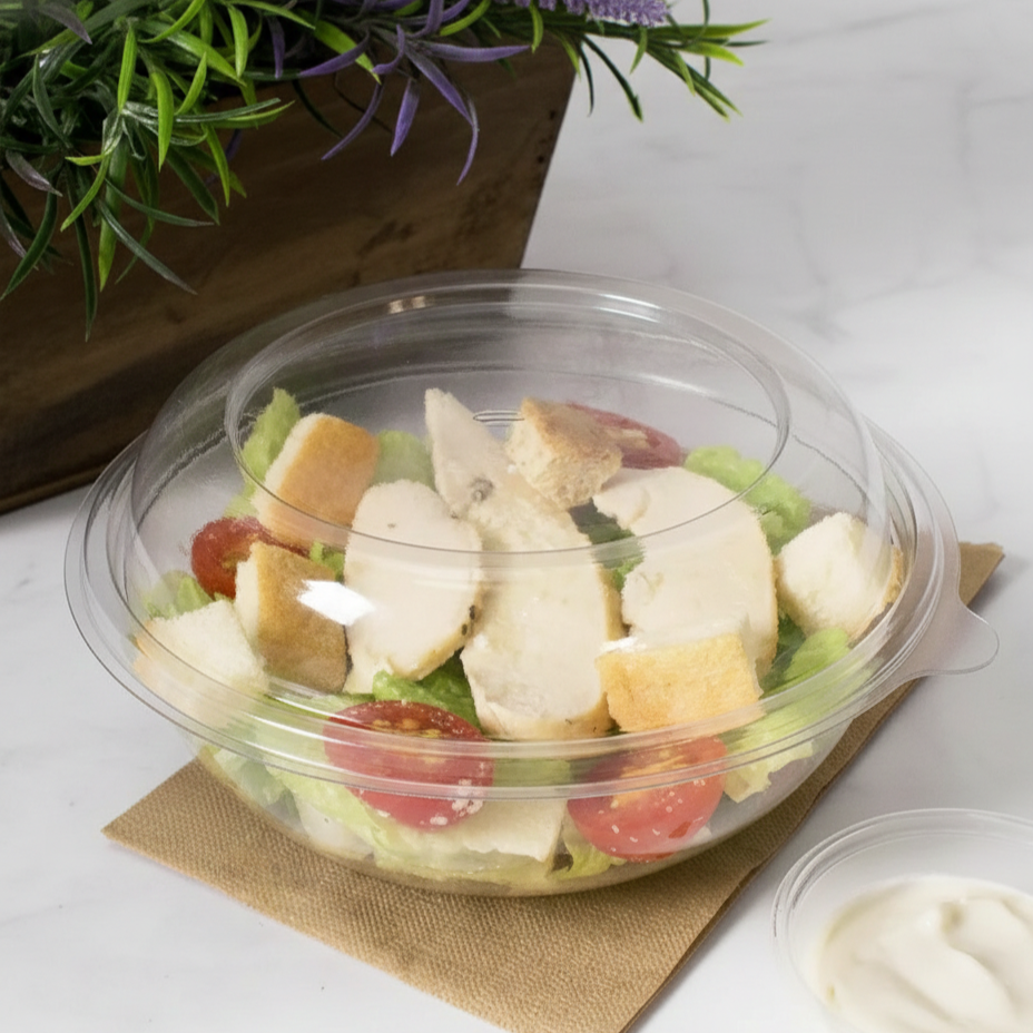 [500 ct] 16 oz Disposable Salad Bowl Lids | 146 mm | PET
