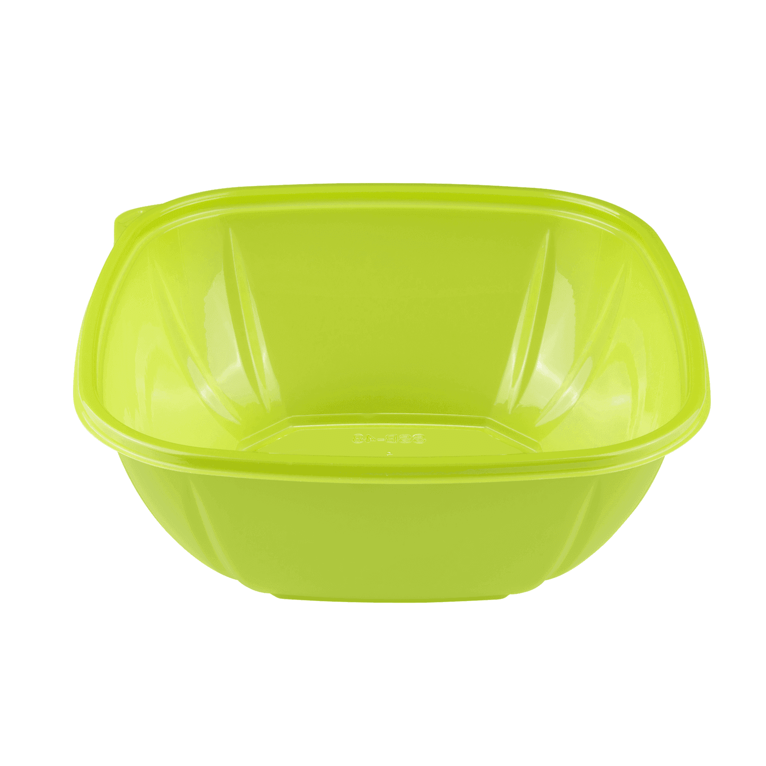 Green Karat 48oz PET Square Bowl 
