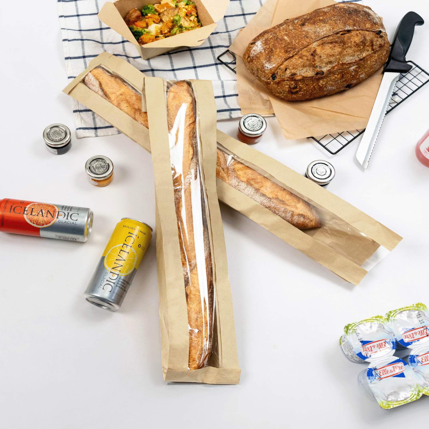 [500 ct] Baguette Windowed Bread Bag