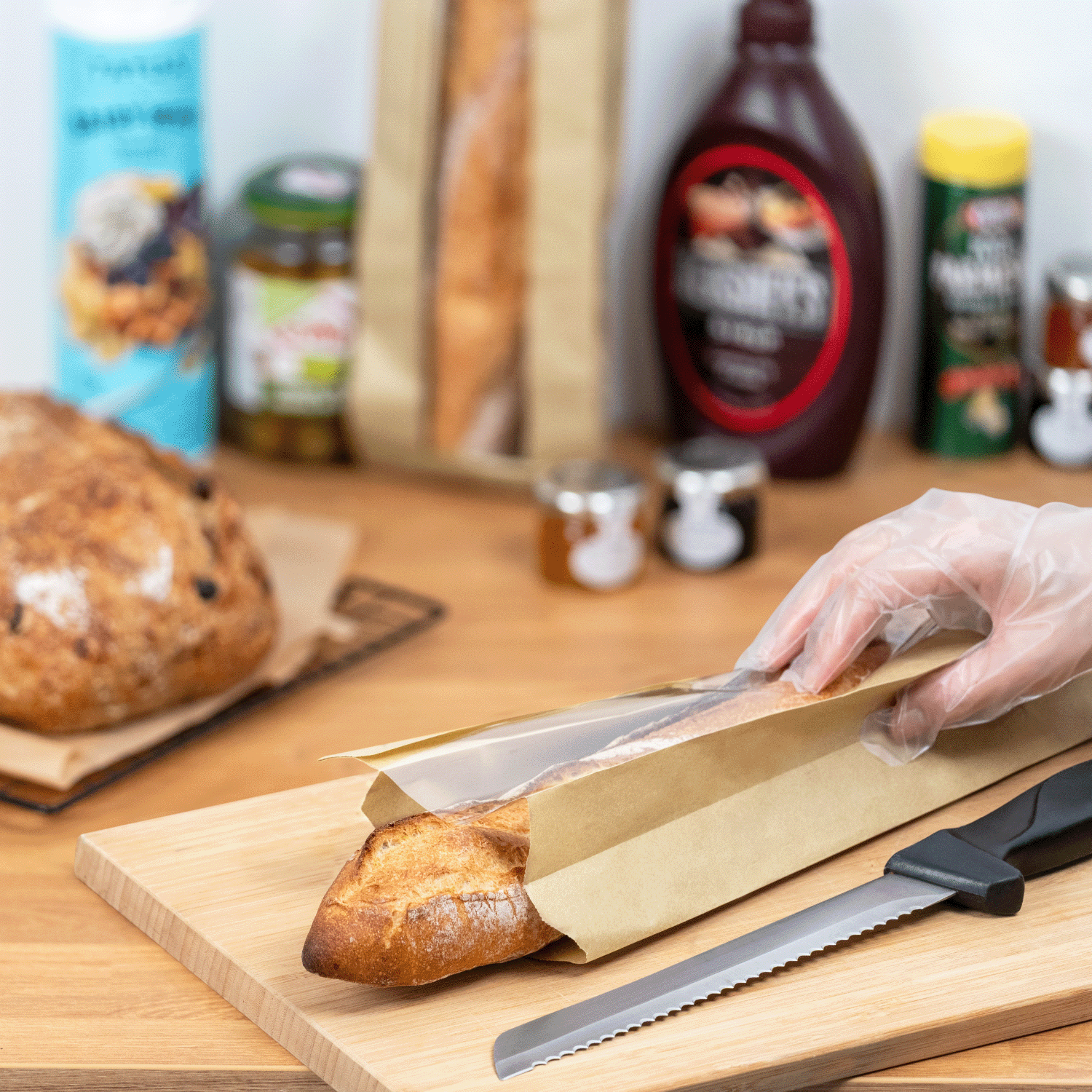 [500 ct] Baguette Windowed Bread Bag