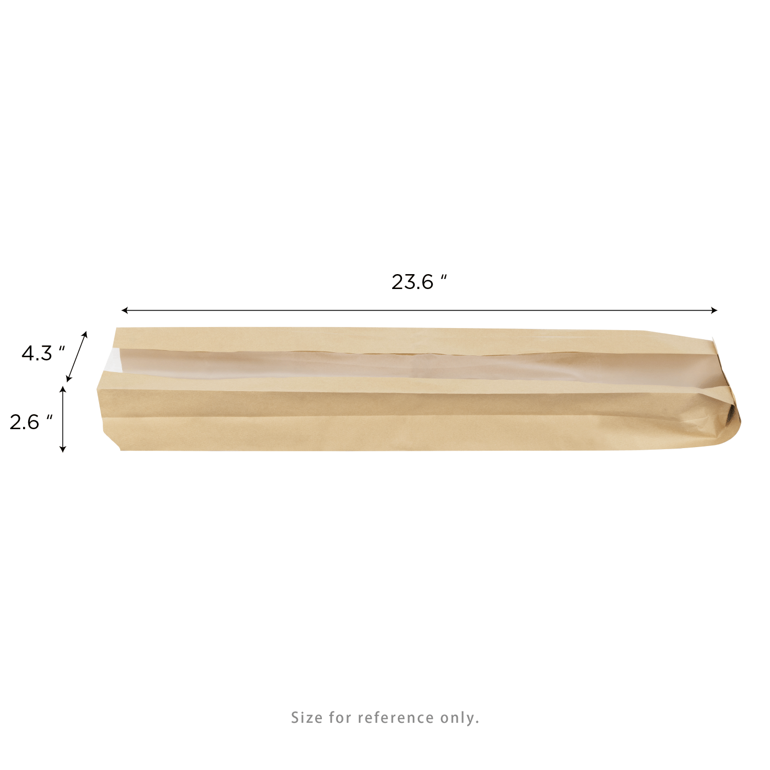 [500 ct] Baguette Windowed Bread Bag