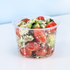 Clear Karat 16oz PET Round Deli Container with vegetable salad