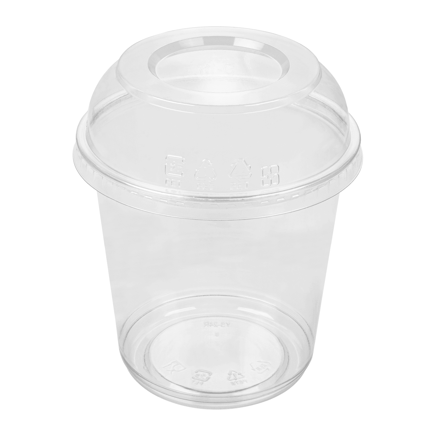 Karat PET Dome lid for 8-32oz with PET Round Deli Container