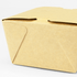 [200 ct] Paper Folding Take-Out Container | Vented Holes | 27 fl. oz | Kraft