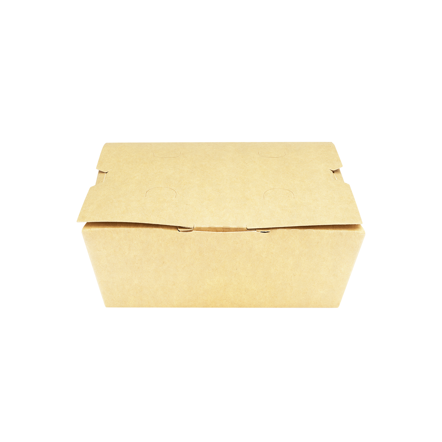 [300 ct] Paper Folding Take-Out Container | Vented Holes | 45 fl. oz | Kraft