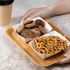 [1,000 ct] 1.0 lb Food Tray | White