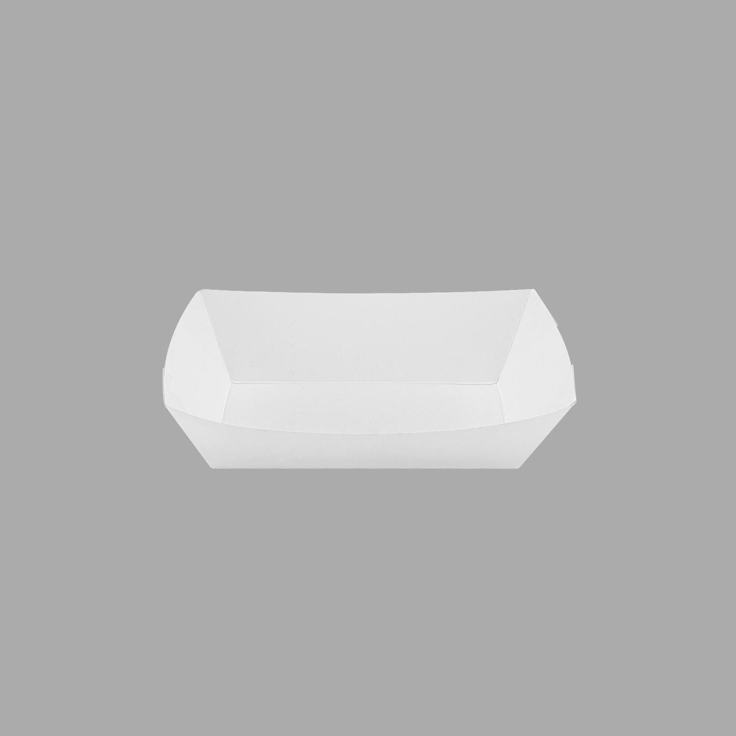 [1,000 ct] 2.0 lb Food Tray | White