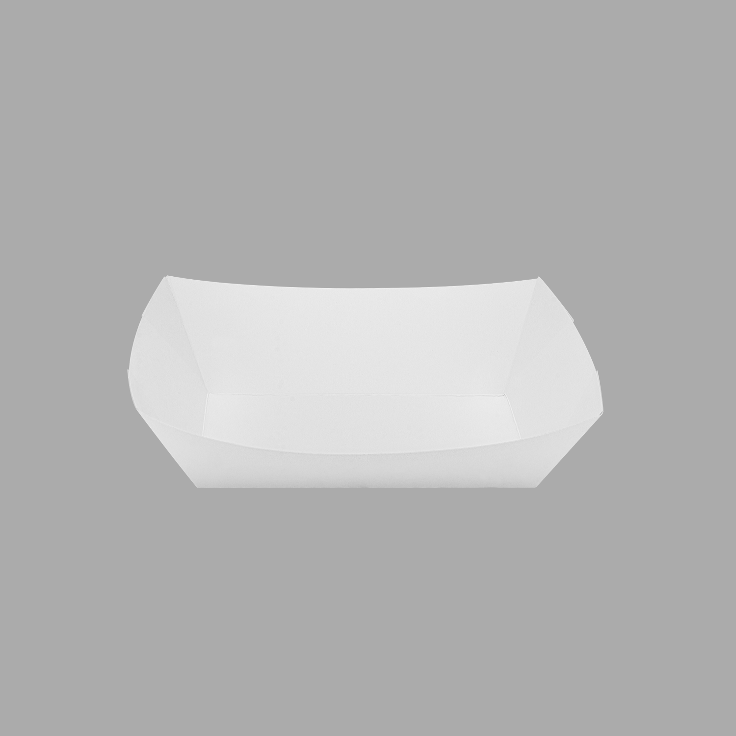 [500 ct] 3.0 lb Food Tray | White