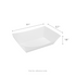 [500 ct] 3.0 lb Food Tray | White