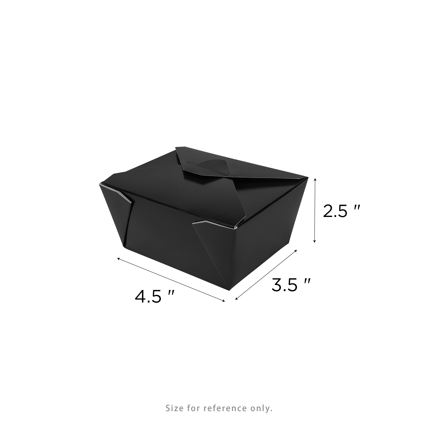 [450 ct] Paper Fold To-Go Containers | 30 fl oz | Black