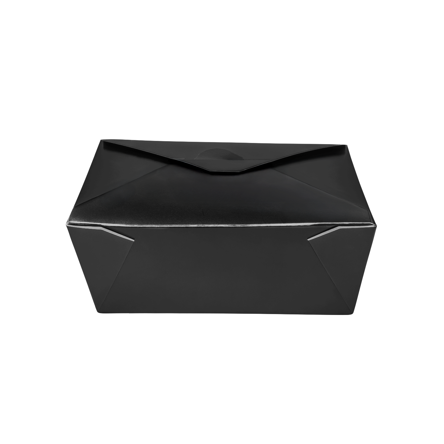 [300 ct] Paper Fold To-Go Containers | 48 fl oz | Black