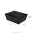 [300 ct] Paper Fold To-Go Containers | 48 fl oz | Black