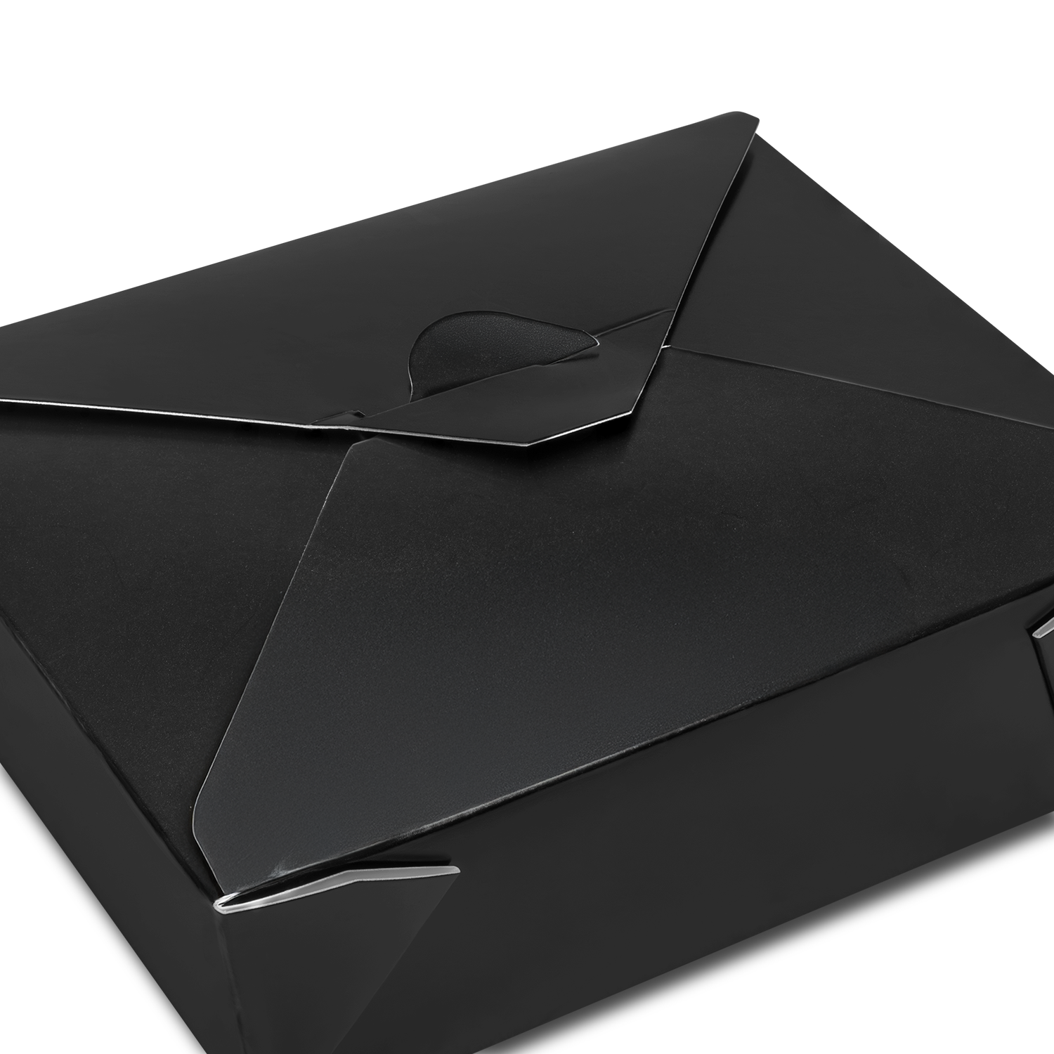 [300 ct] Paper Fold To-Go Containers | 48 fl oz | Black