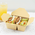 [200 ct] Paper Take-Out Boxes | 2-Compartment | 48 fl. oz | Kraft