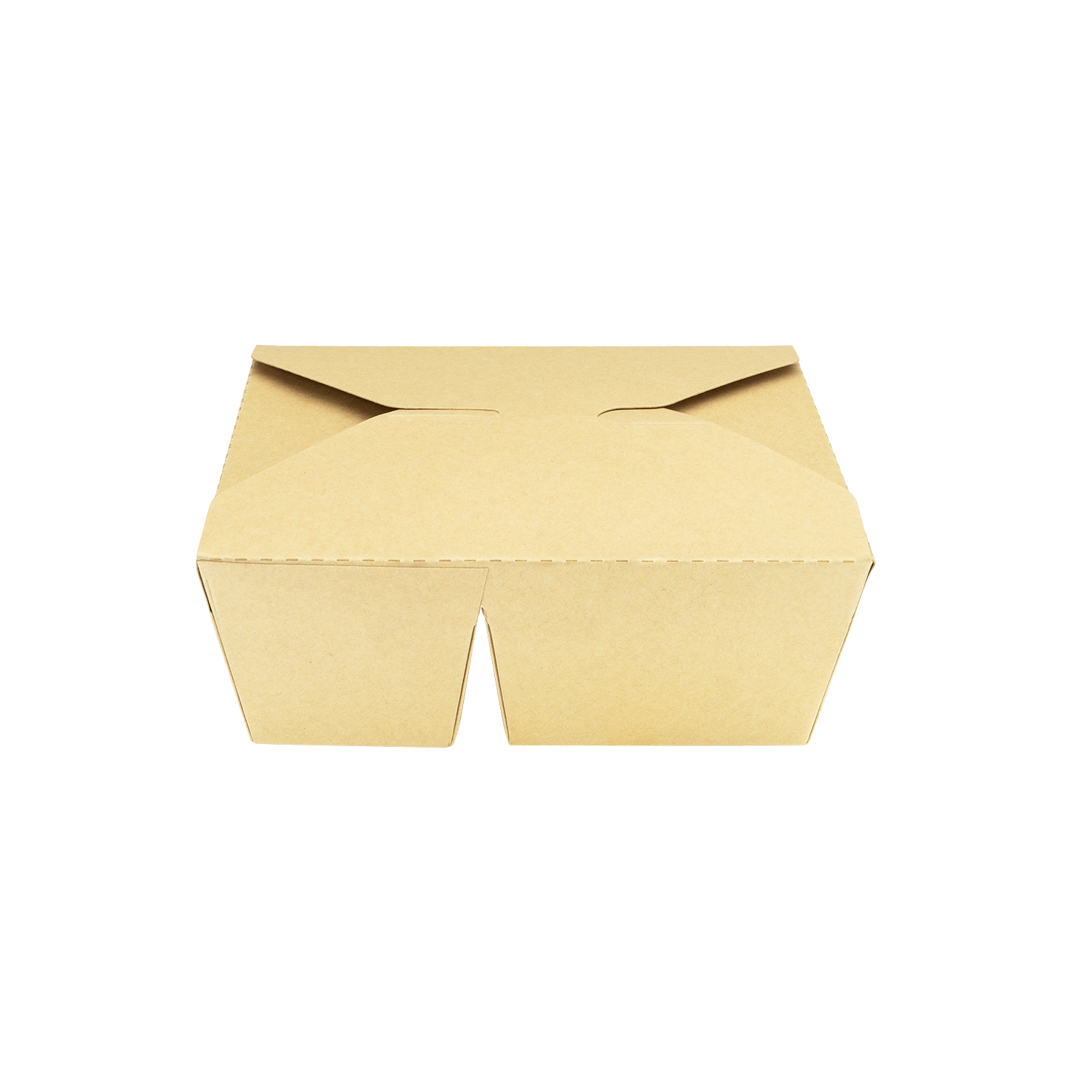[200 ct] Paper Take-Out Boxes | 2-Compartment | 48 fl. oz | Kraft