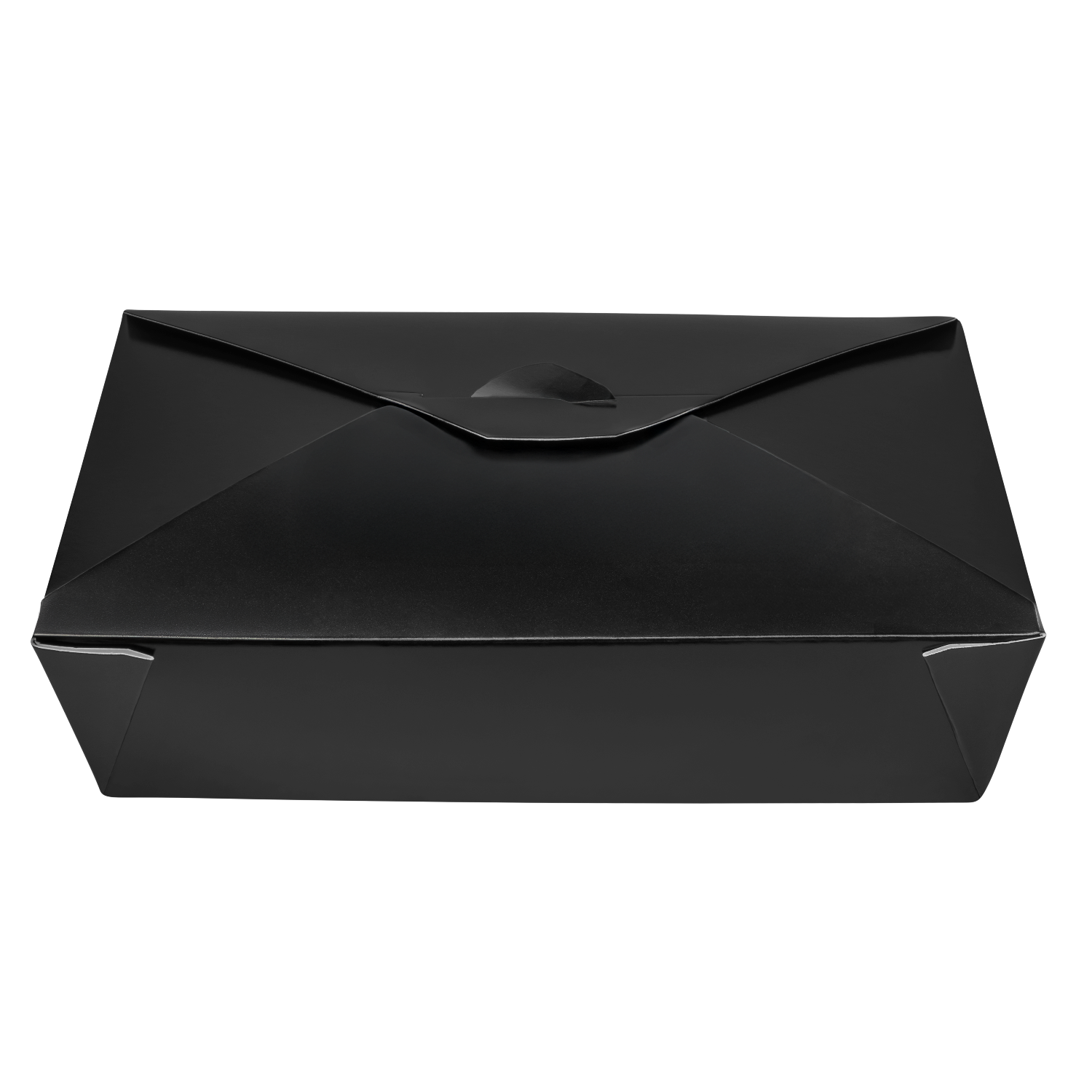 [200 ct] Paper Fold To-Go Containers | 54 fl oz | Black