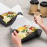 [200 ct] Paper Fold To-Go Containers | 54 fl oz | Black