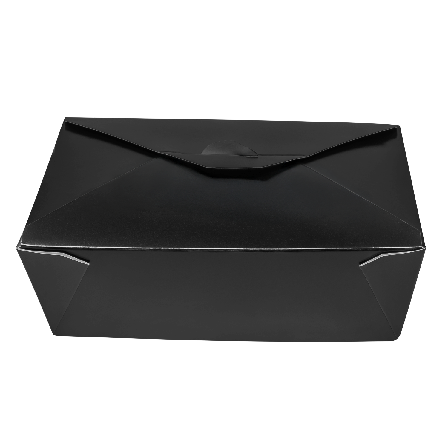 [200 ct] Paper Fold To-Go Containers | 76 fl oz | Black