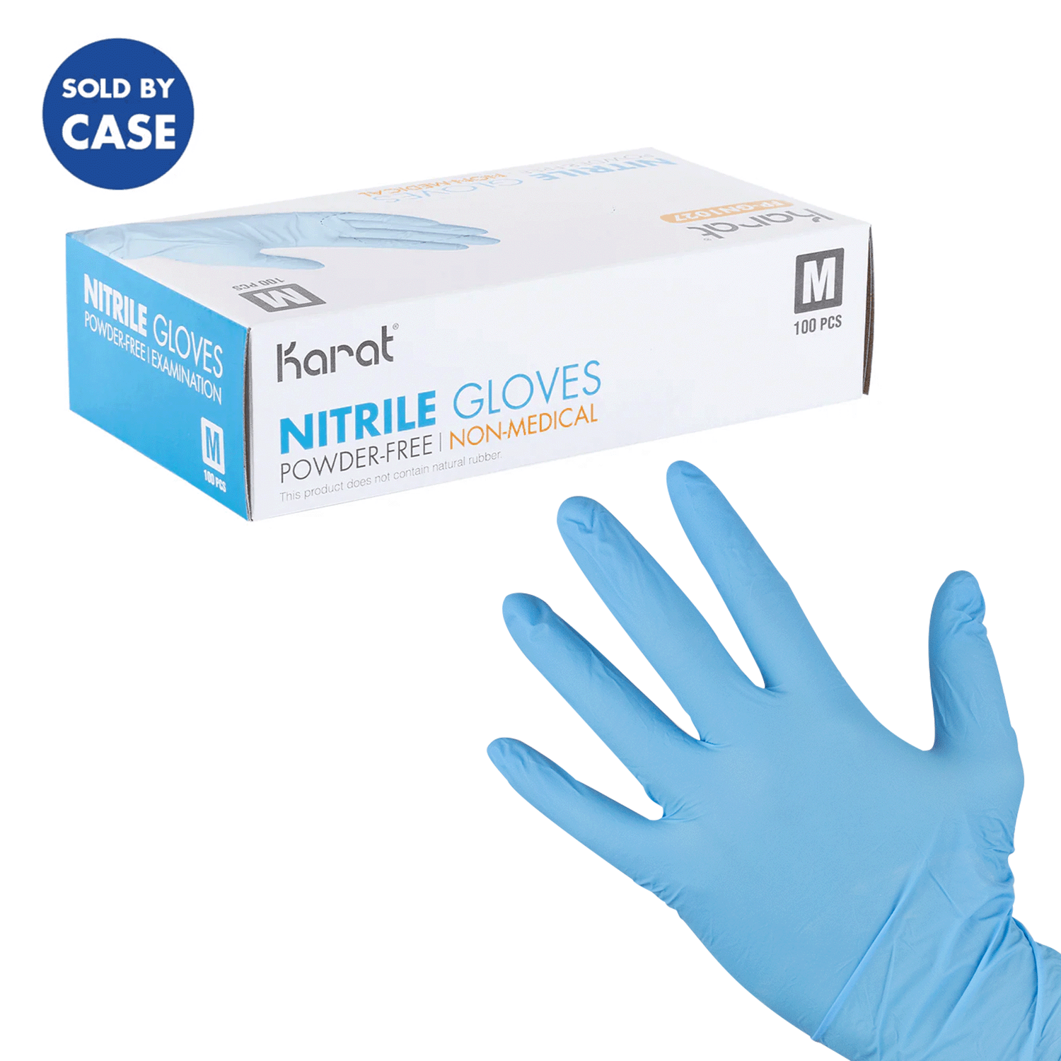 [1,000 ct] Nitrile Gloves | Latex-Free | Powder-Free | Blue | Medium