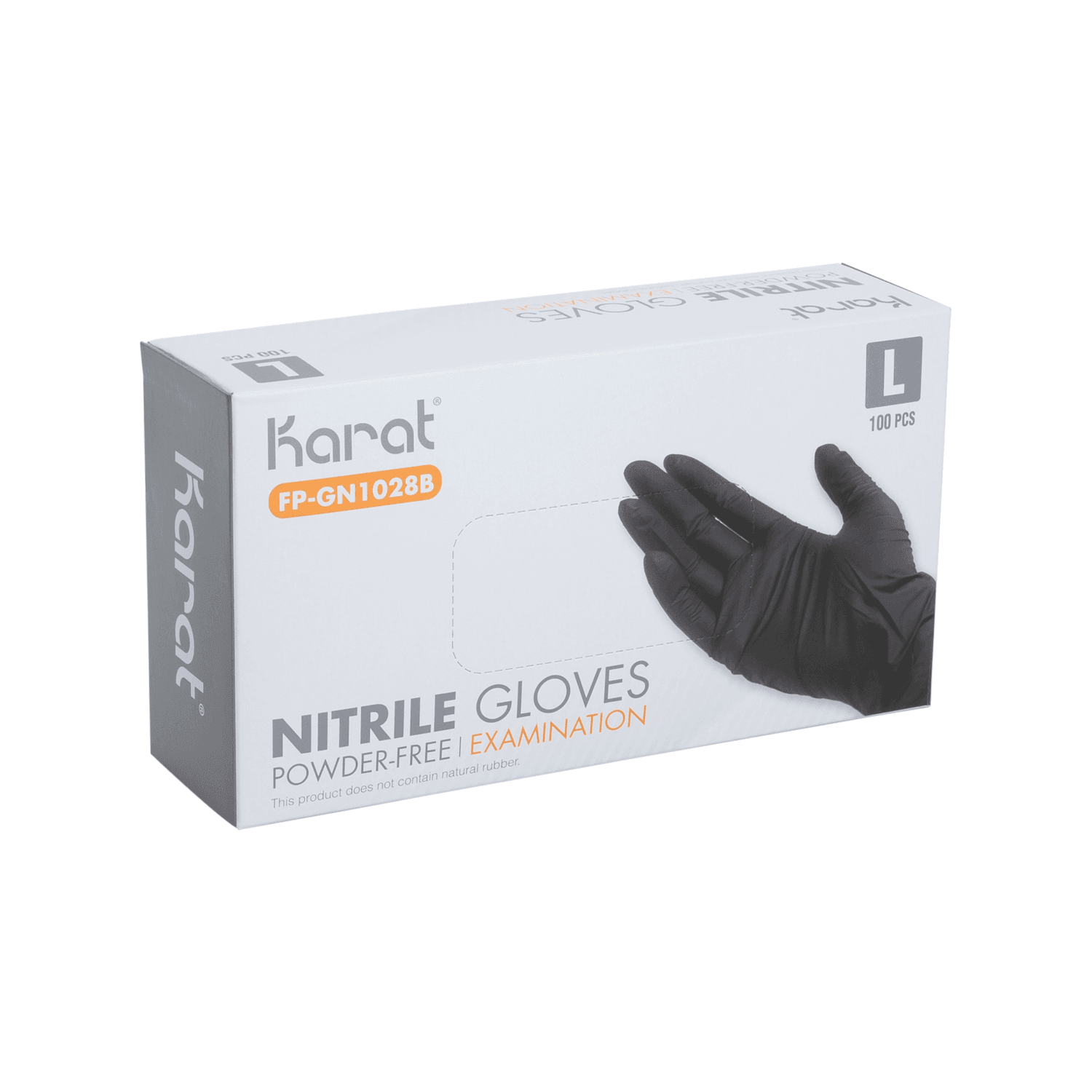 [1,000 ct] Nitrile Gloves | Latex-Free | Powder-Free | Black | Large