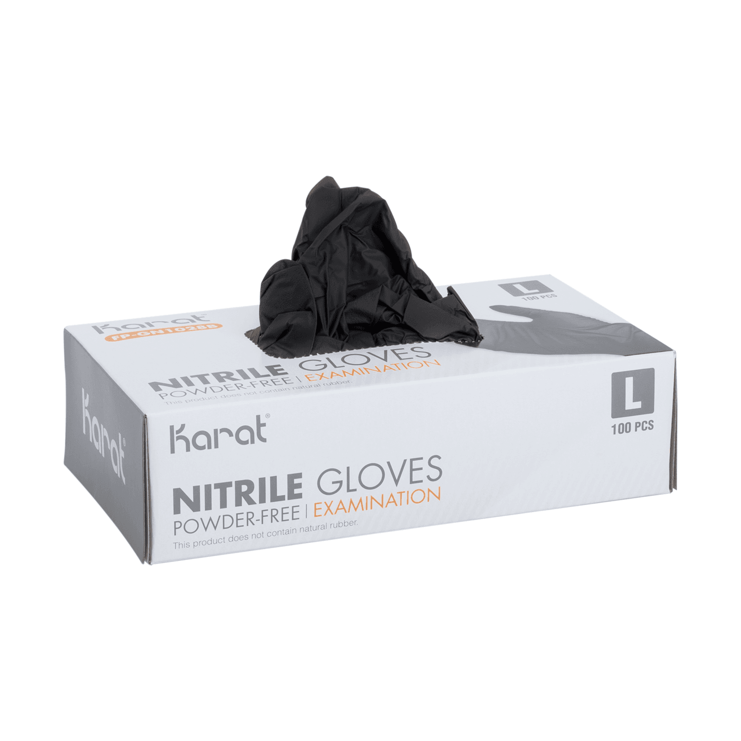 [1,000 ct] Nitrile Gloves | Latex-Free | Powder-Free | Black | Large