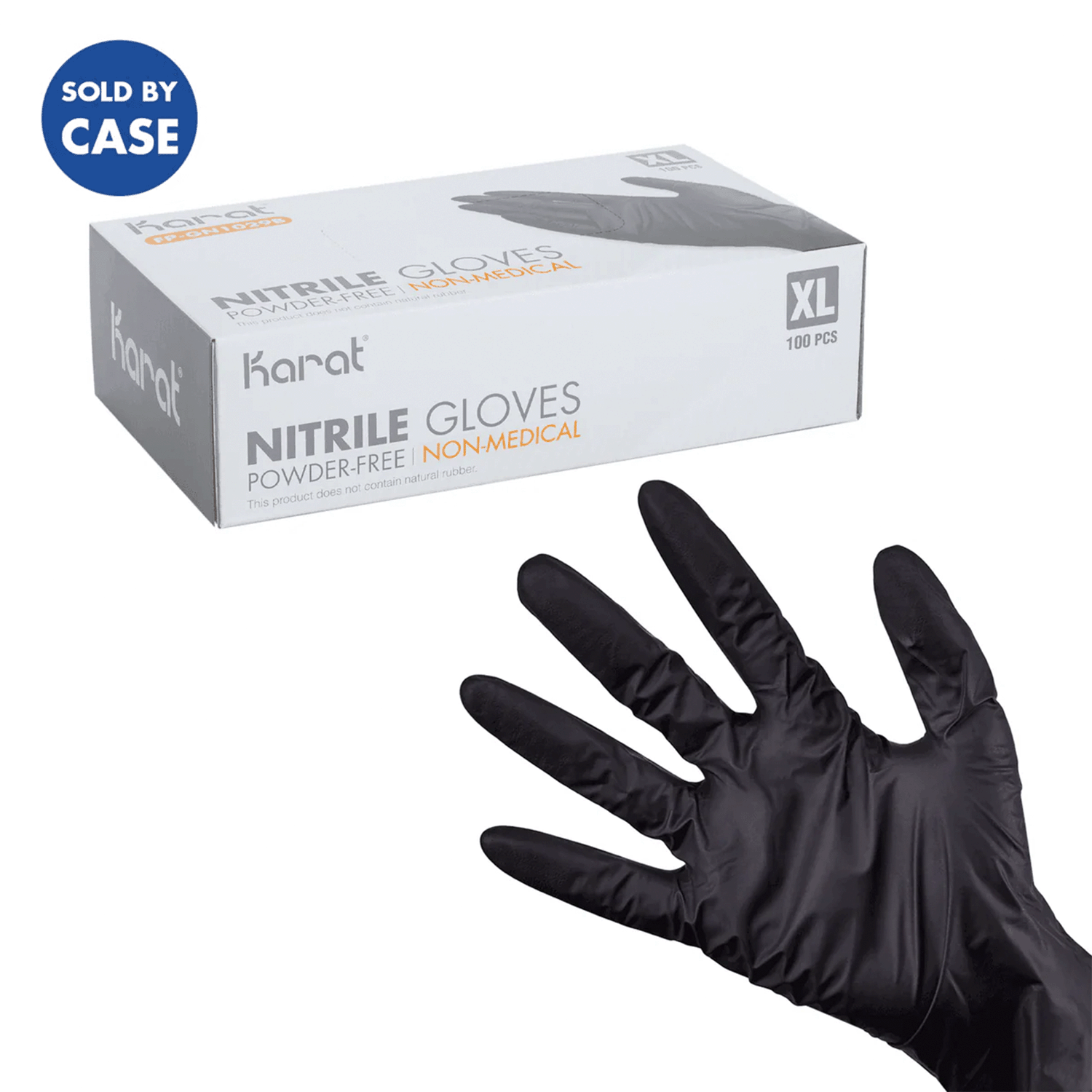 [1,000 ct] Nitrile Gloves | Latex-Free | Powder-Free | Black | X-Large
