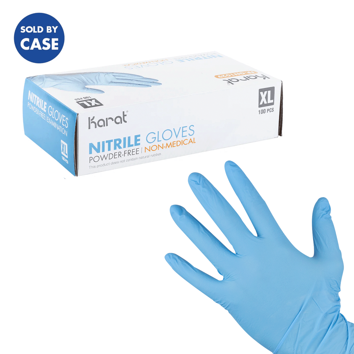 [1,000 ct] Nitrile Gloves | Latex-Free | Powder-Free | Blue | X-Large