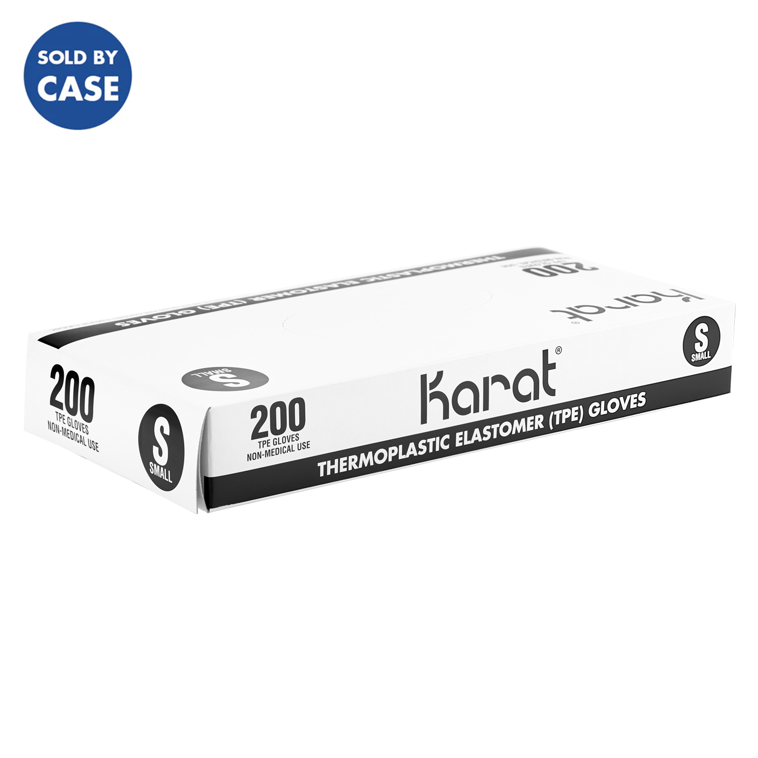 [2,000 ct] Thermoplastic Elastomer Gloves | Latex-Free | Powder-Free | Clear | Small