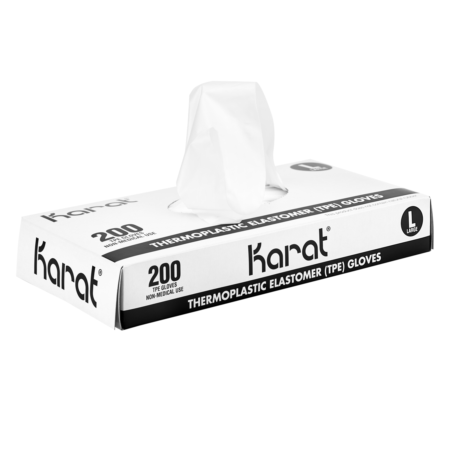 [2,000 ct] Thermoplastic Elastomer Gloves | Latex-Free | Powder-Free | Clear | Large