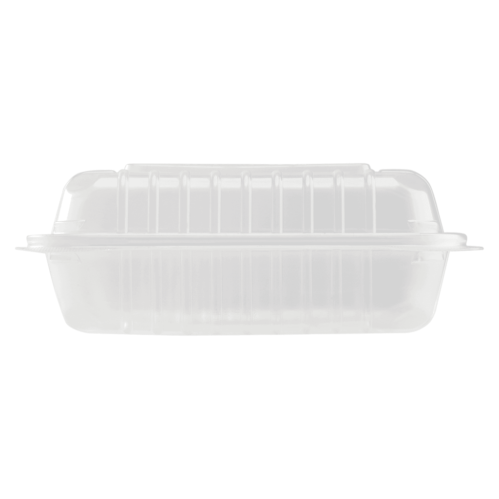 7''x7'' Hinged Containers - Medium Clamshell Takeout Boxes - Karat PP  Plastic - 250 count