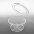 [1,000 ct] 2 oz PP Hinged Portion Cup, Clear