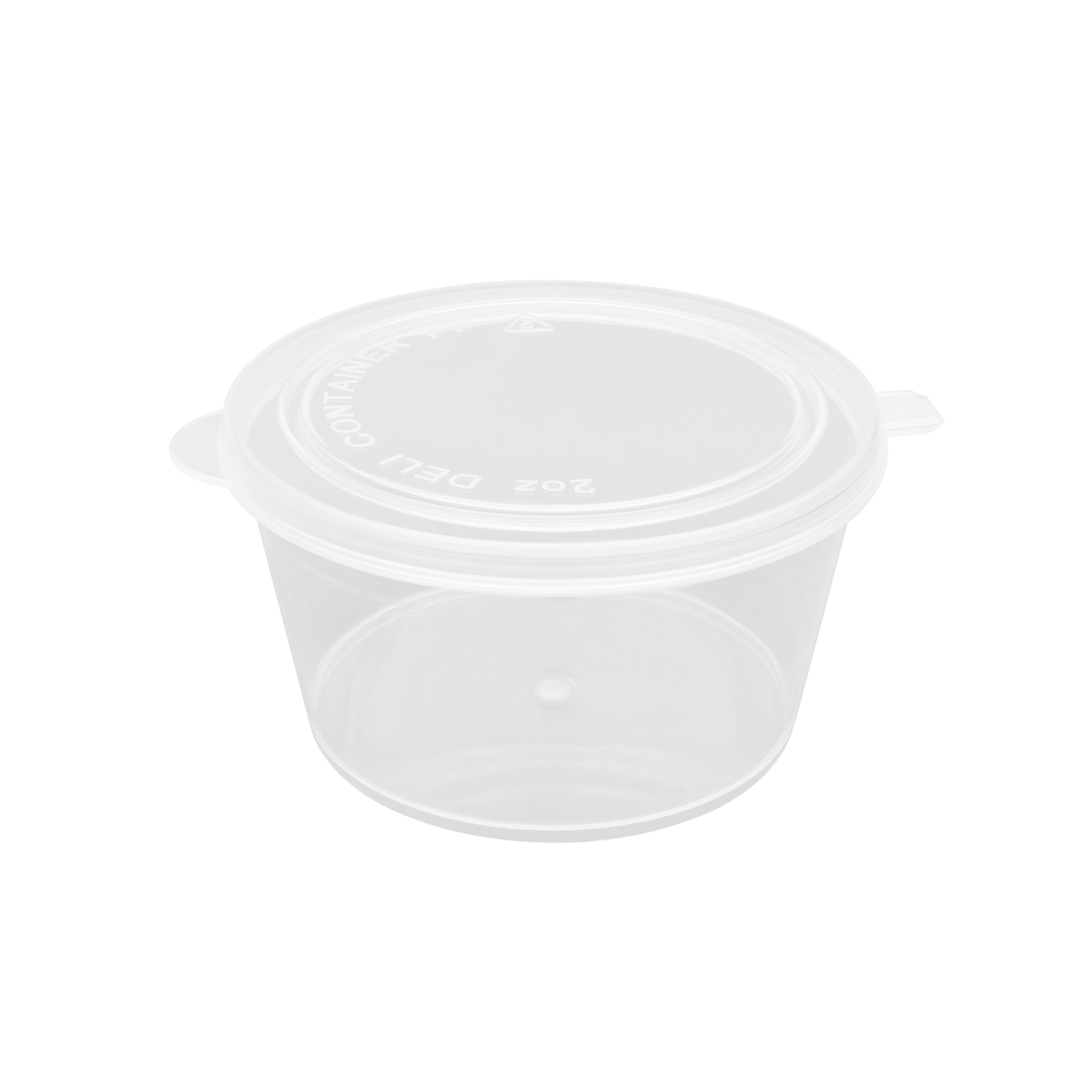 [1,000 ct] 2 oz PP Hinged Portion Cup, Clear