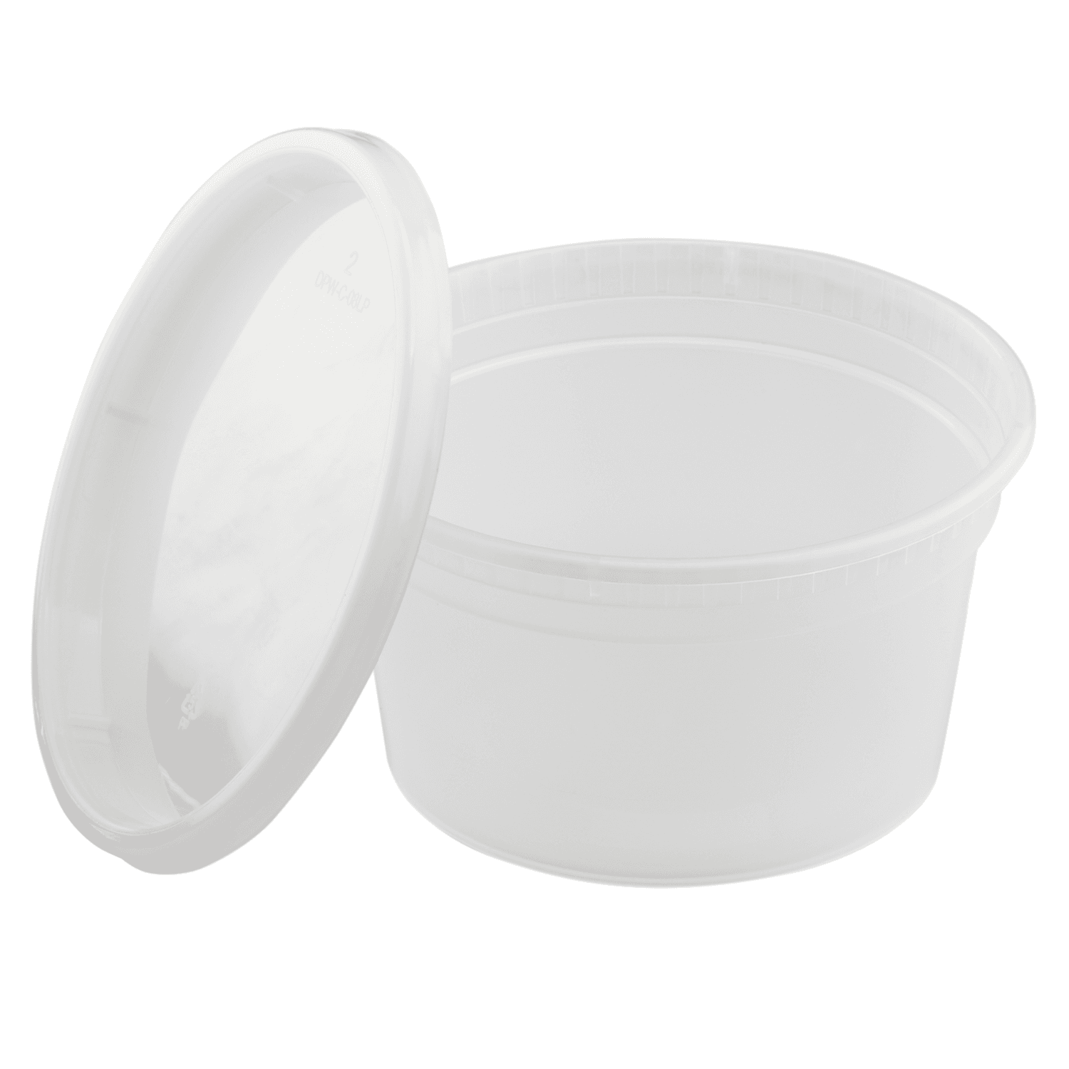 Karat 12oz PP Plastic Injection Molded Deli Containers with Lids - 240 sets