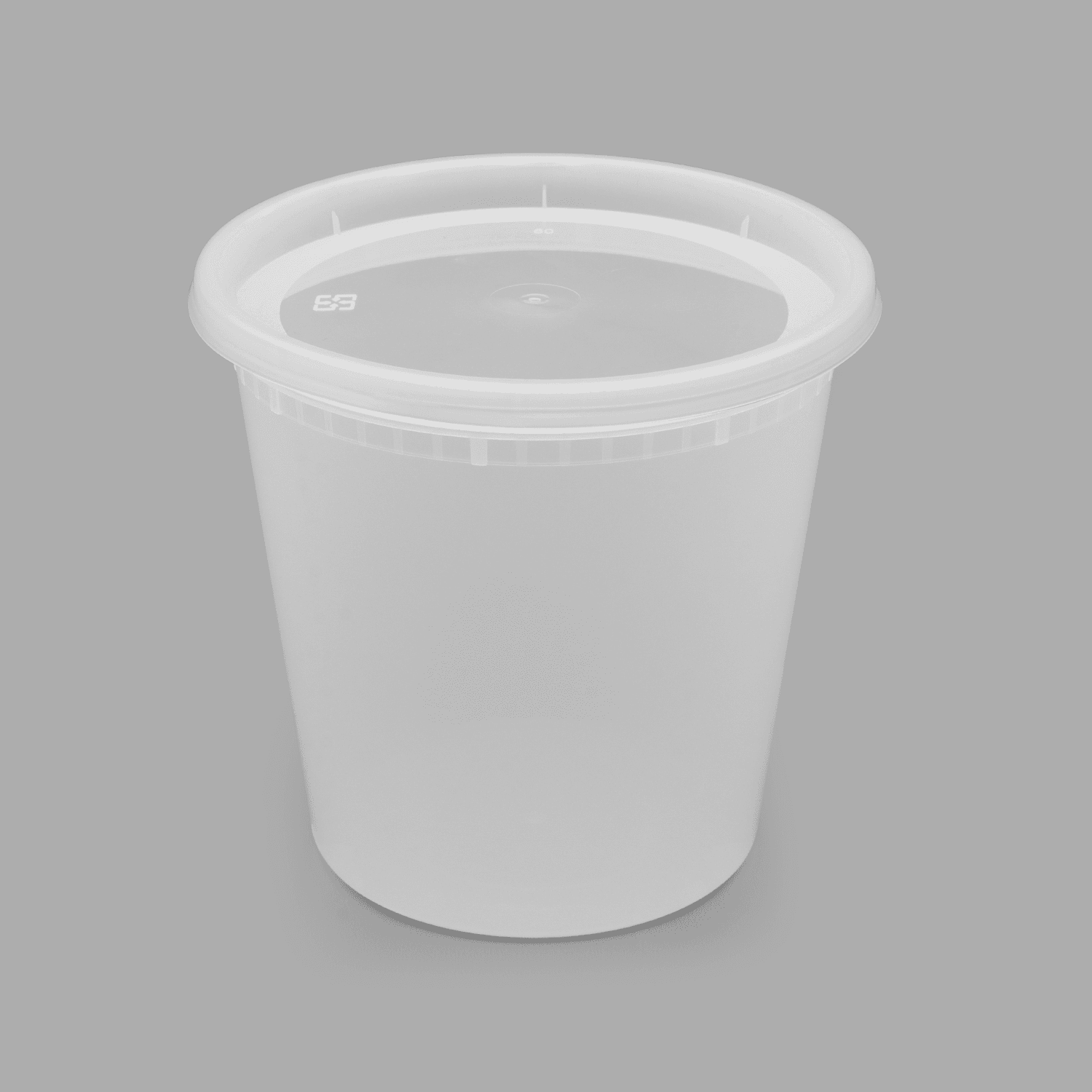 [240 sets] 24 oz Deli Containers with Lids | Injection Molded PP | Clear