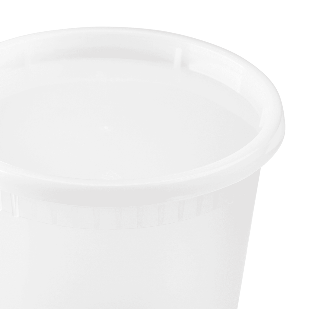 48 Pack, 24oz] Clear Plastic Containers With Lids - Deli Containers W –  PrepNaturals