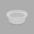 [240 sets] 8 oz Deli Containers with Lids | Injection Molded PP | Clear