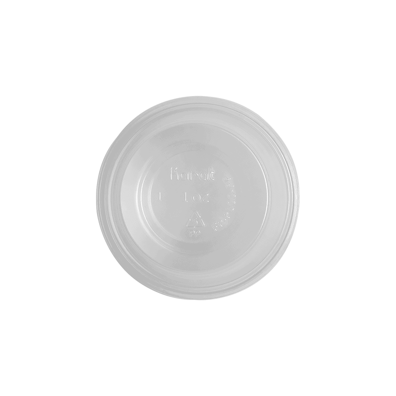 Karat 1 oz Tall PP Plastic Portion Cups (44mm), Clear - 2,500 pcs