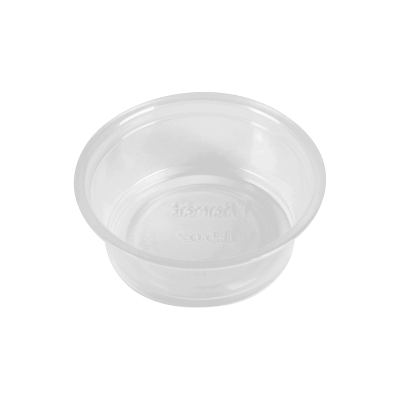 Clear Plastic Portion Cups, 1oz. Contenti 550-051