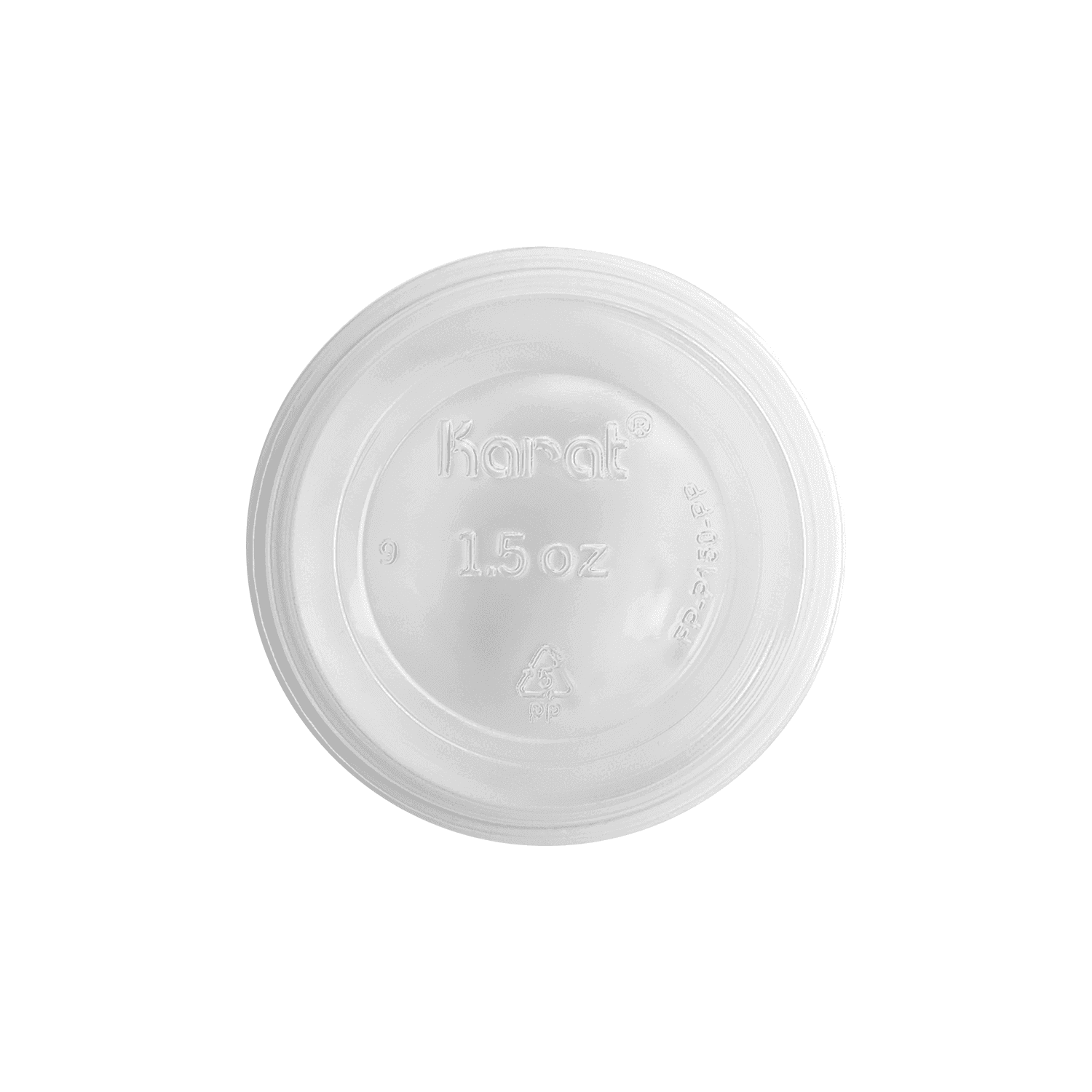 Karat 1.5 oz PP Plastic Portion Cups, Clear - 2,500 pcs
