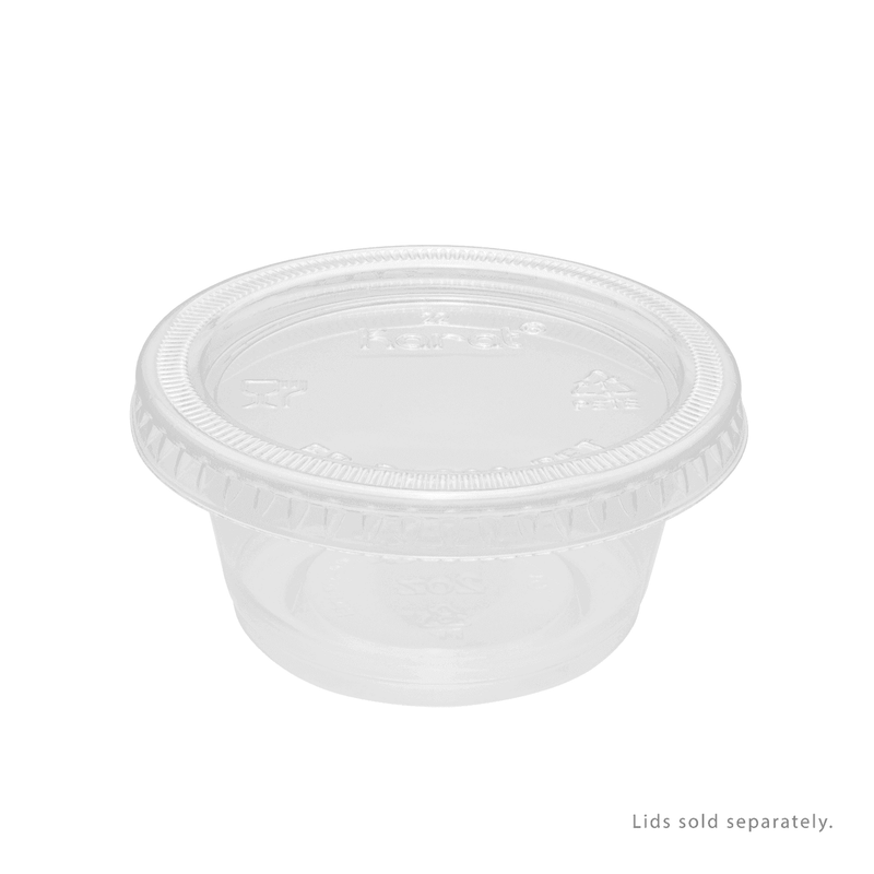 GOURMEX 2oz Clear Plastic Containers With Lids Portion Cups 250pc