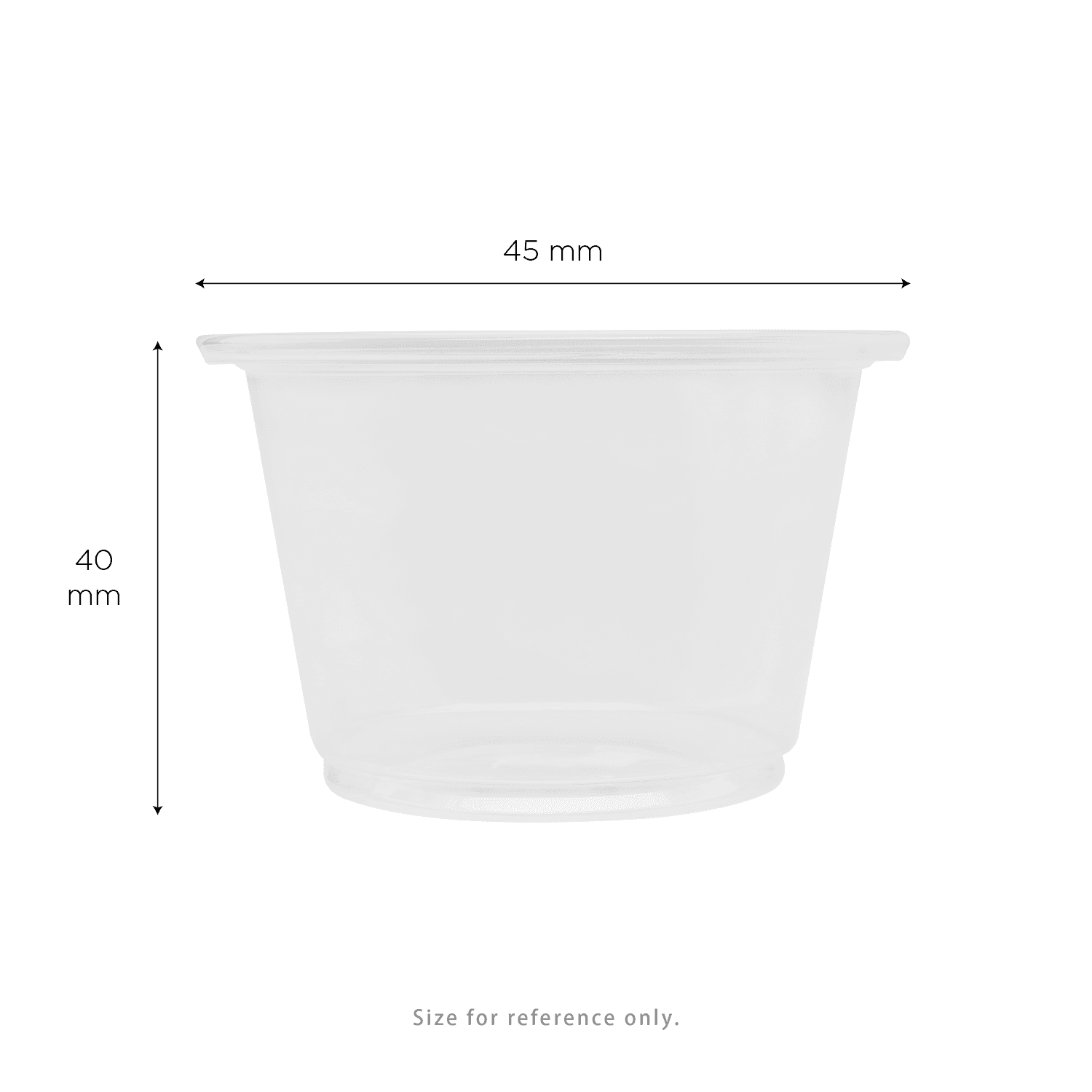 [2,500 ct] 2.5 oz PP Plastic Portion Cups, Clear