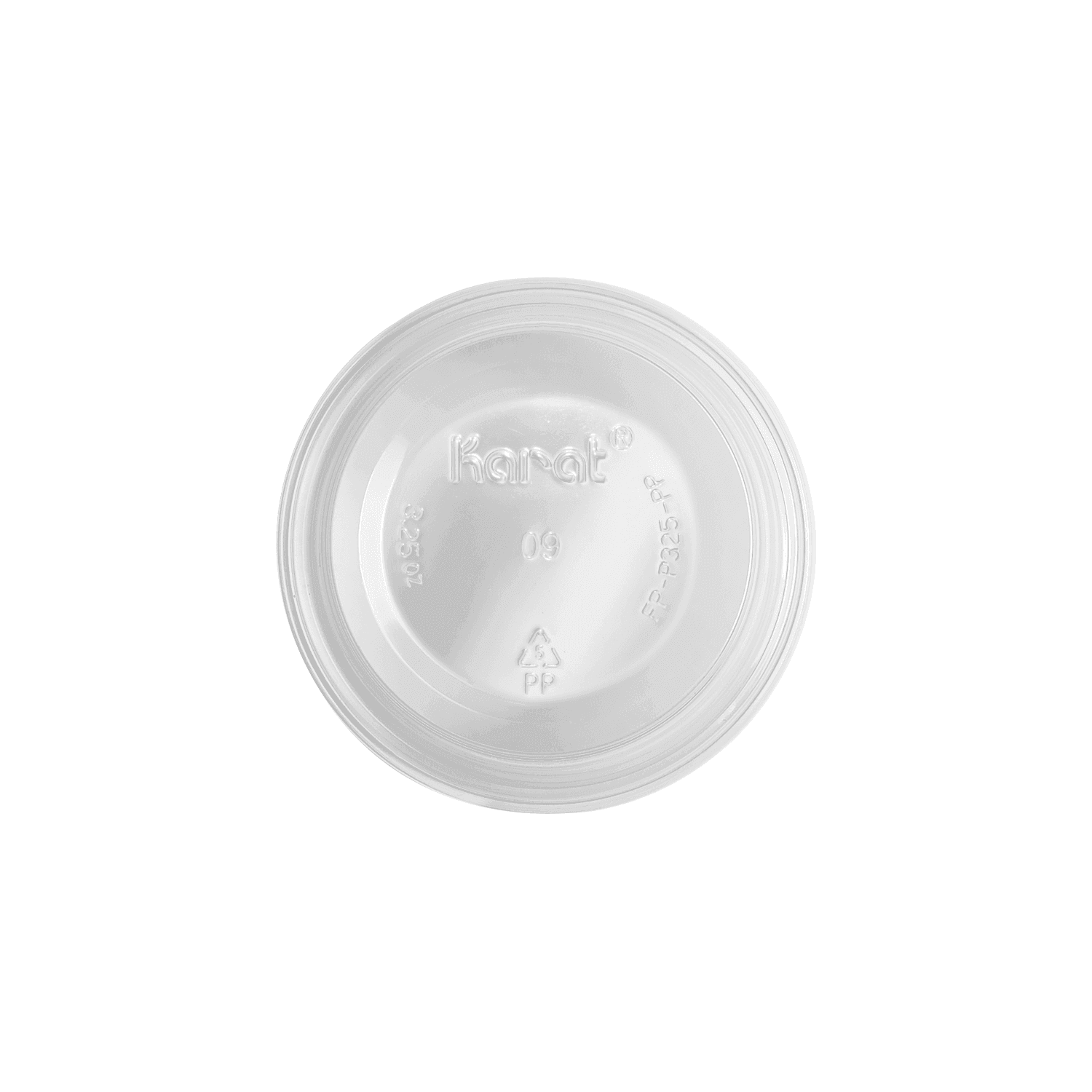 Karat 3.25 oz PP Plastic Portion Cups, Clear - 2,500 pcs