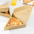 [100 ct] Corrugated Pizza Slice Box, Kraft