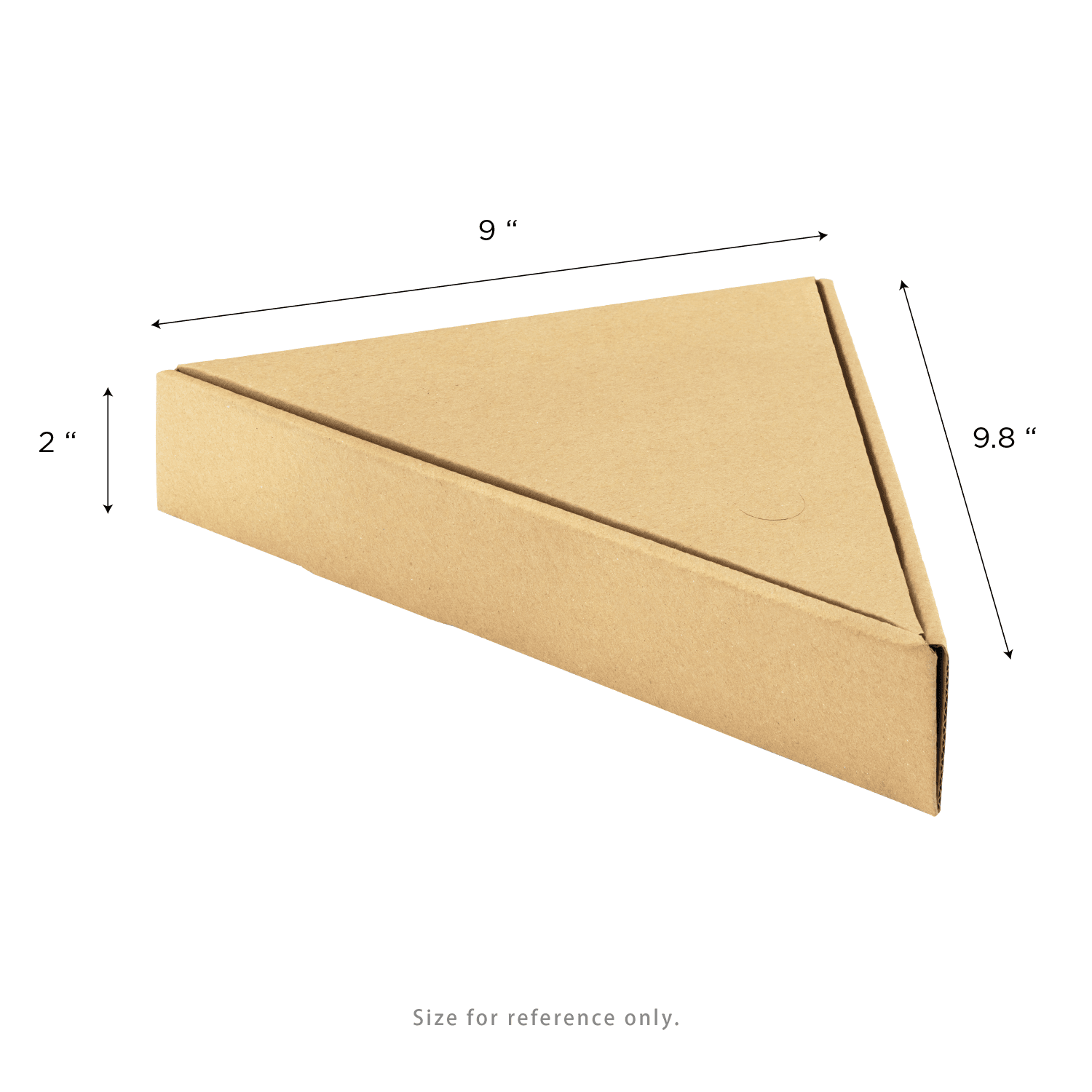 [100 ct] Corrugated Pizza Slice Box, Kraft