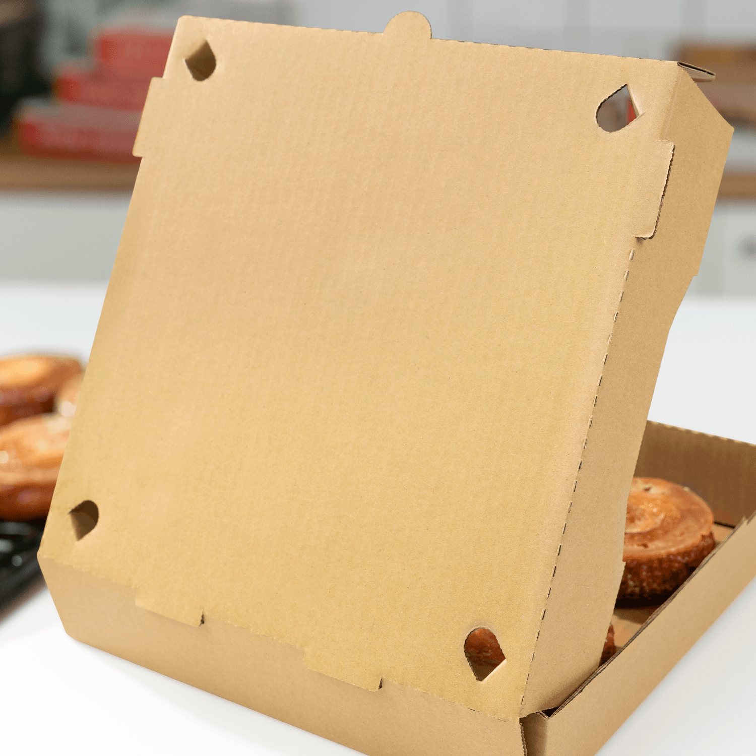 [50 ct] Corrugated Pizza Box, 10''x10''x2'', Kraft