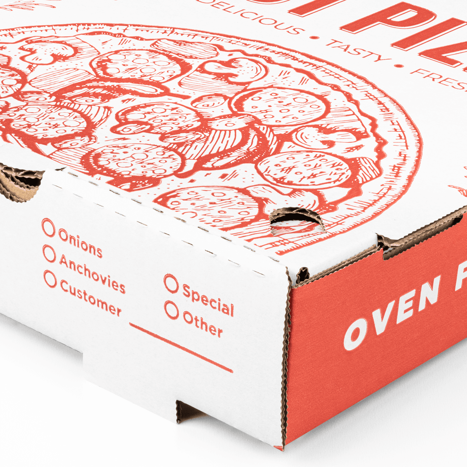 Pizza Boxes Plain White 10' (50